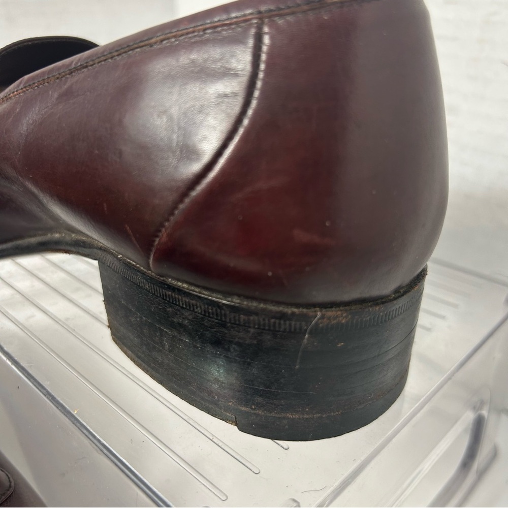 GUCCI Authentic Men’s Loafer Fringe Oxblood Made in Italy 41 US 9.5 US Horsebit - Picture 8 of 14
